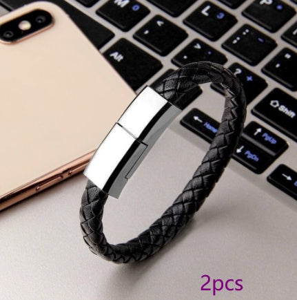 Bracelet Charger USB Charging Cable Data Charging Cord For Any Smartphone - USB-C , MICRO USB , LIGHTNING CABLE