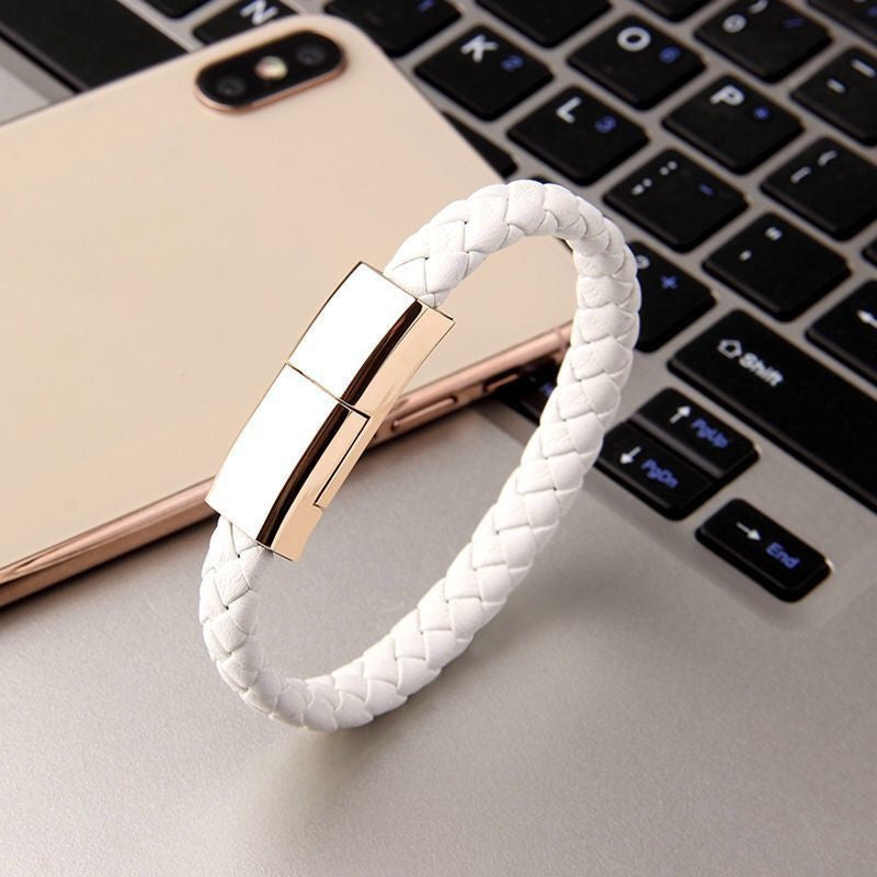 Bracelet Charger USB Charging Cable Data Charging Cord For Any Smartphone - USB-C , MICRO USB , LIGHTNING CABLE
