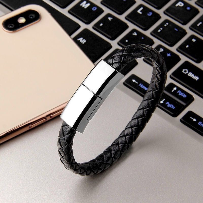 Bracelet Charger USB Charging Cable Data Charging Cord For Any Smartphone - USB-C , MICRO USB , LIGHTNING CABLE
